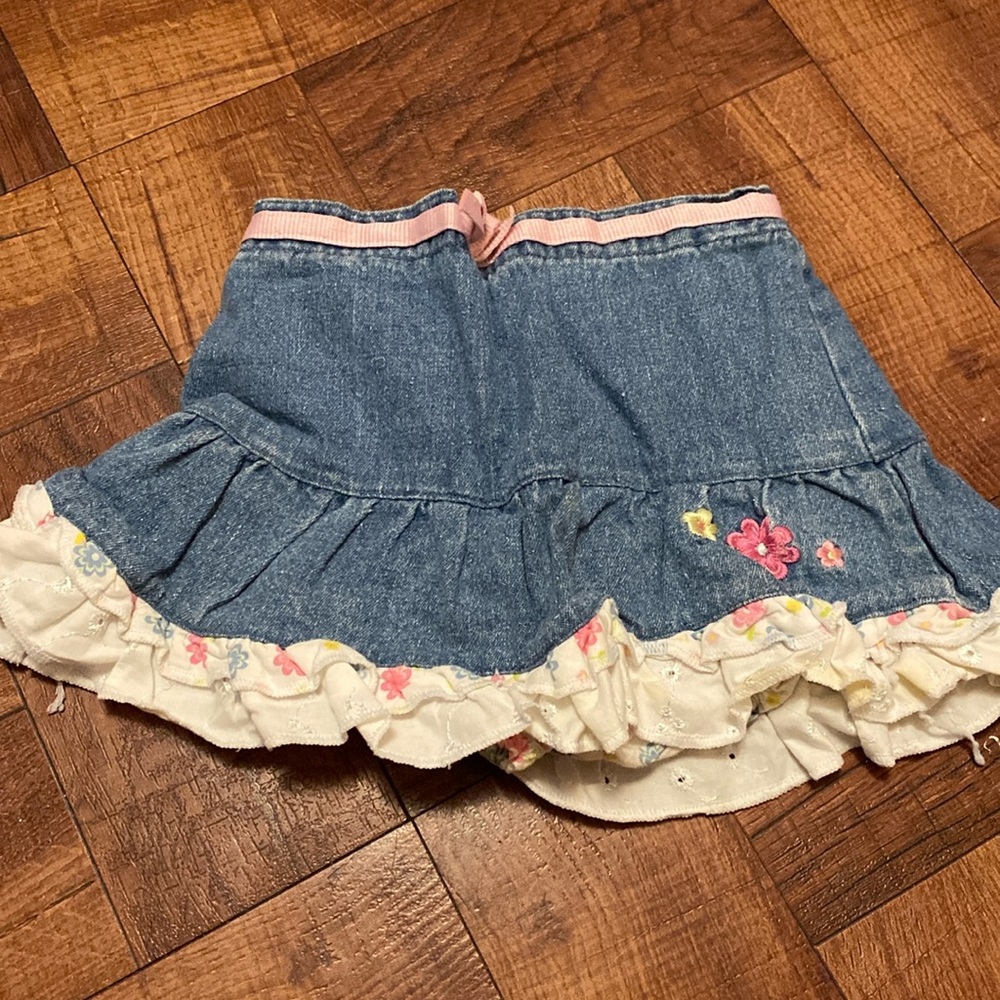 VINTAGE TODDLER 3T JEAN SKIRT